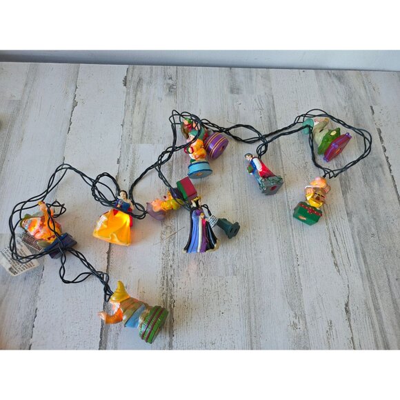 Vintage AS IS Disney Snow White seven dwarfs string light - Picture 1 of 8